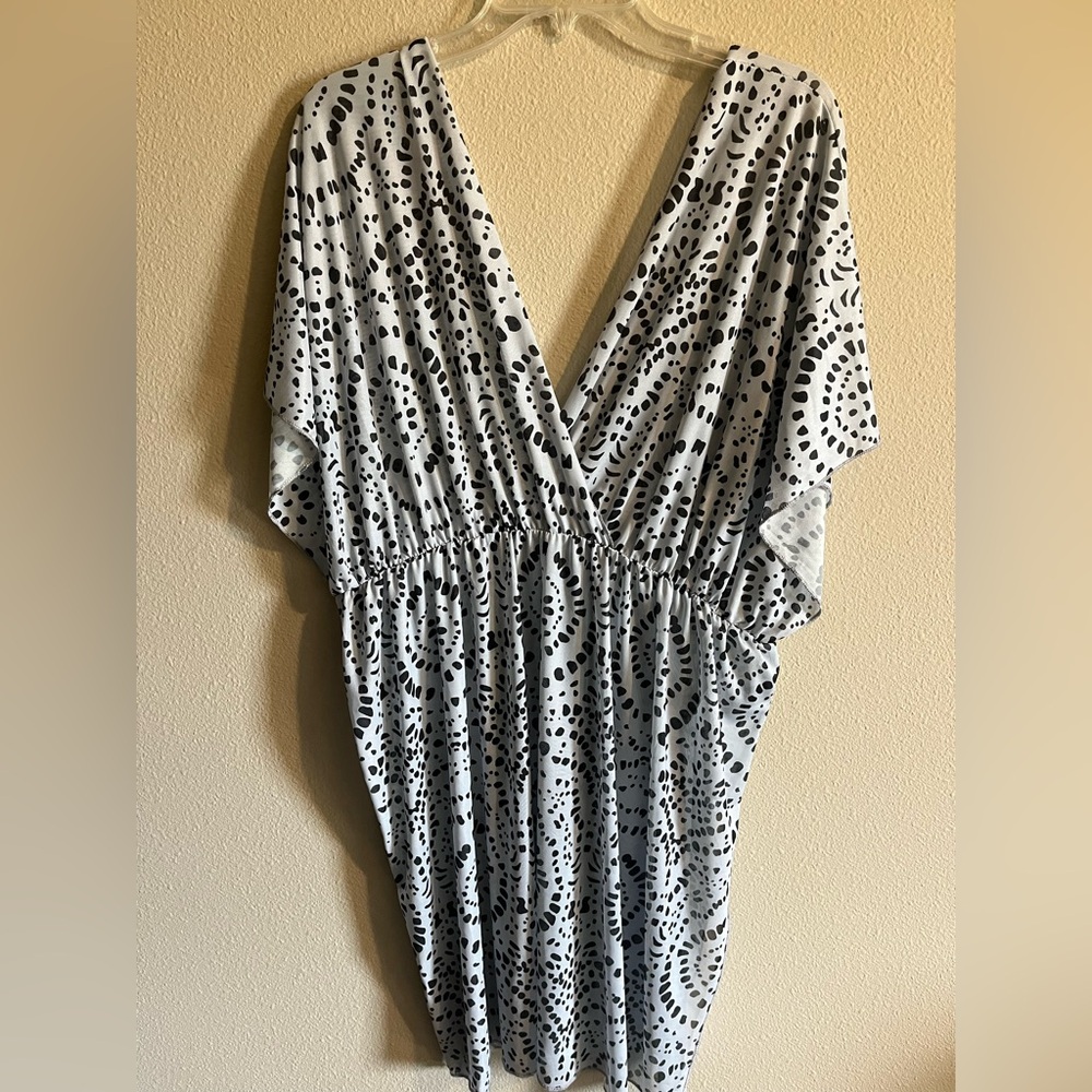 Black and White Patterned Dress